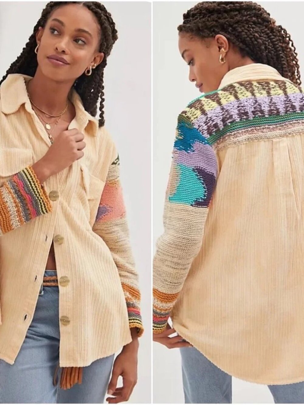 Anthropologie Pilcro Easygoing Corduroy Shirt Jacket - Picture 2 of 13